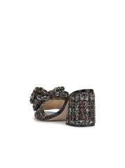 Romilda Bow Sandal - Tweed Sparkle
