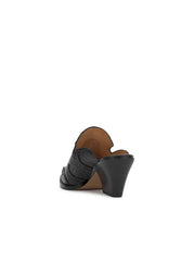 Zurina Heeled Mule - Black