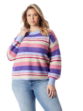 Portia Sweater - Lavender Stripe