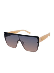 Retro 80's Sunglasses - Gold & Nude