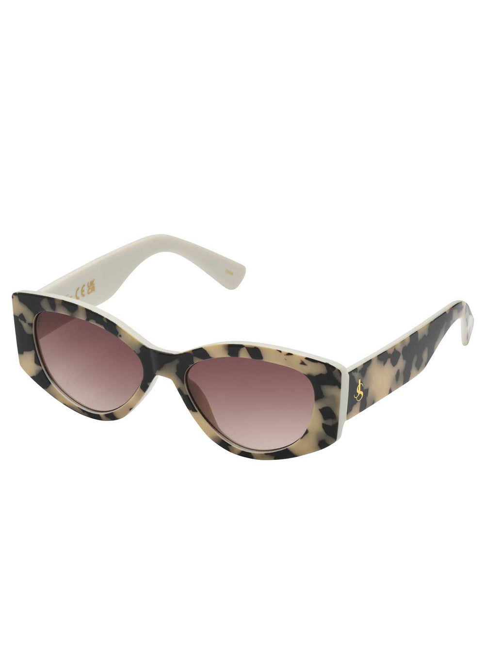 Slim Cat Eye Sunglasses - Animal Print