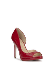 Kimli Peep Toe Pump - Red Muse