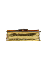 Brooke Clutch - Gold Croco