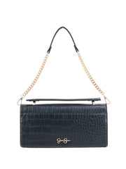 Brooke Clutch - Black Croco