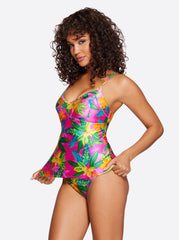 Cross Back Tankini - Feel the Love