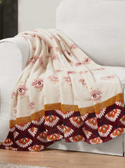 Celeste Plush Throw - Burgandy Red