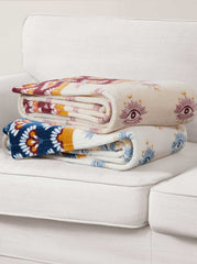 Celeste Plush Throw - Burgandy Red
