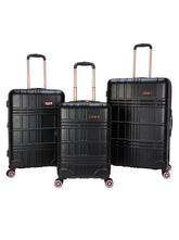 Jewel Plaid Luggage Collection - Black