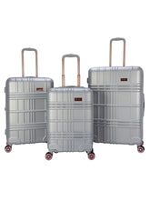 Jewel Plaid Luggage Collection - Silver