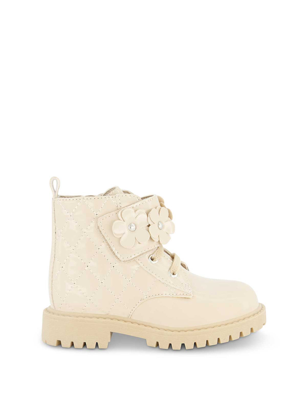 Toddler Daria Flower Moto Boot - Sand