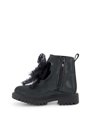 Toddler Daria Double Bow Boot - Black