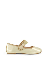 Little Girls' Amy Crystal Bow Ballet Flat - Gold