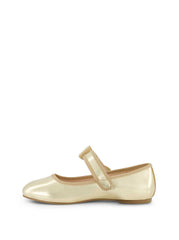 Little Girls' Amy Crystal Bow Ballet Flat - Gold