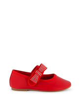 Toddler Amy Crystal Bow Ballet Flat - Red
