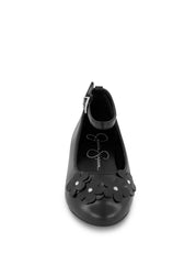 Little Girls' Amy Petal Ballet Flat - Black