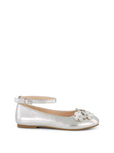 Little Girls' Amy Petal Ballet Flat - Silver
