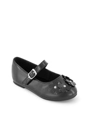Toddler Amy Petal Ballet Flat - Black