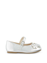 Toddler Amy Petal Ballet Flat - Silver