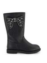 Toddler Evie Ribbon Boot - Black