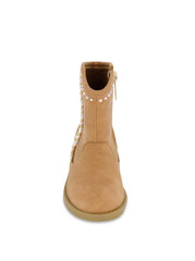 Toddler Layla Stripe Western Bootie - Cognac