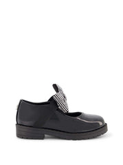 Toddler Aubrey Bow Flat - Black