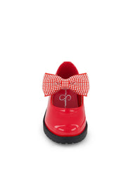 Toddler Aubrey Bow Flat - Red