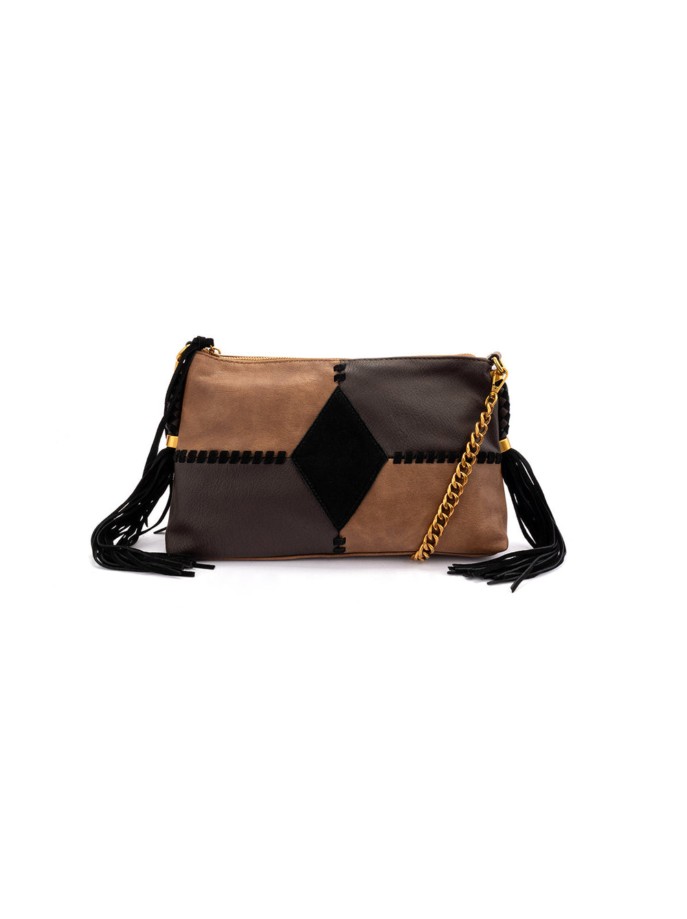 Darlene Crossbody - Almond Brown Multi