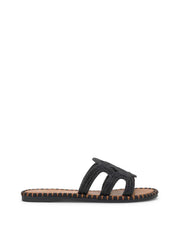 Bria Flat Sandal - Black