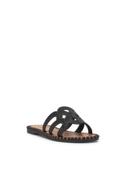 Bria Flat Sandal - Black
