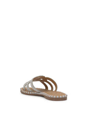 Bria Flat Sandal - Silver