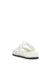 Caralyna Flat Sandal - White