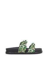 Caralyna Flat Sandal - Green Multi