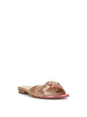 Dydra Flat Sandal - Soft Pink & Gold