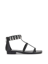 Elusta Flat Sandal - Black