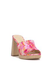 Kameena Mule Platform - Pink Floral