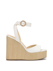 Kamindi Espadrille Wedge - Bright White