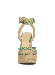 Kamindi Espadrille Wedge - Green Jungle
