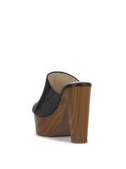 Shelbie Platform Slide - Black