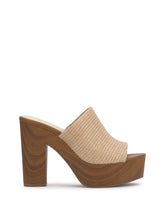 Shelbie Platform Slide - Natural Raffia