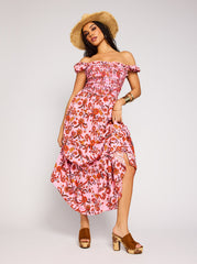 Clarice Maxi Dress - Rosebloom Wild Jacobeans