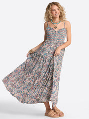 Bronte Dress - Buttercream Playful Paisleys