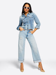 Valentine Wide Leg Boyfriend Jeans - Dearest