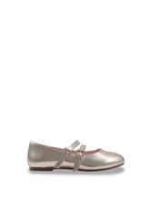 Little Girls' Amy Double Strap Ballet Flat - Soft Gold