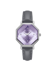 Octagonal Face Watch - Silver