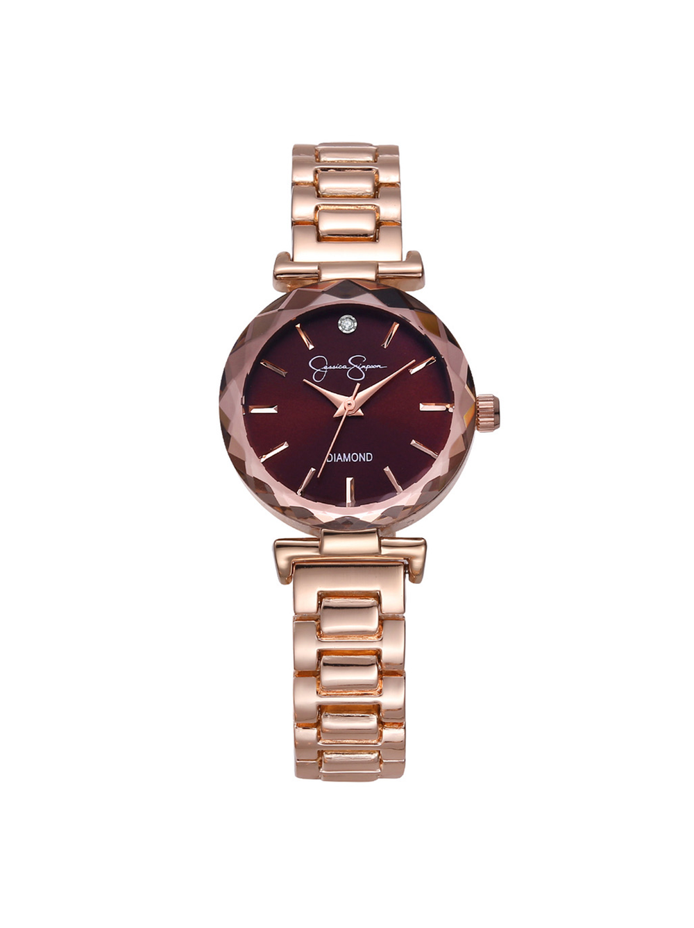 Diamond Dial Bracelet Watch - Rose Gold