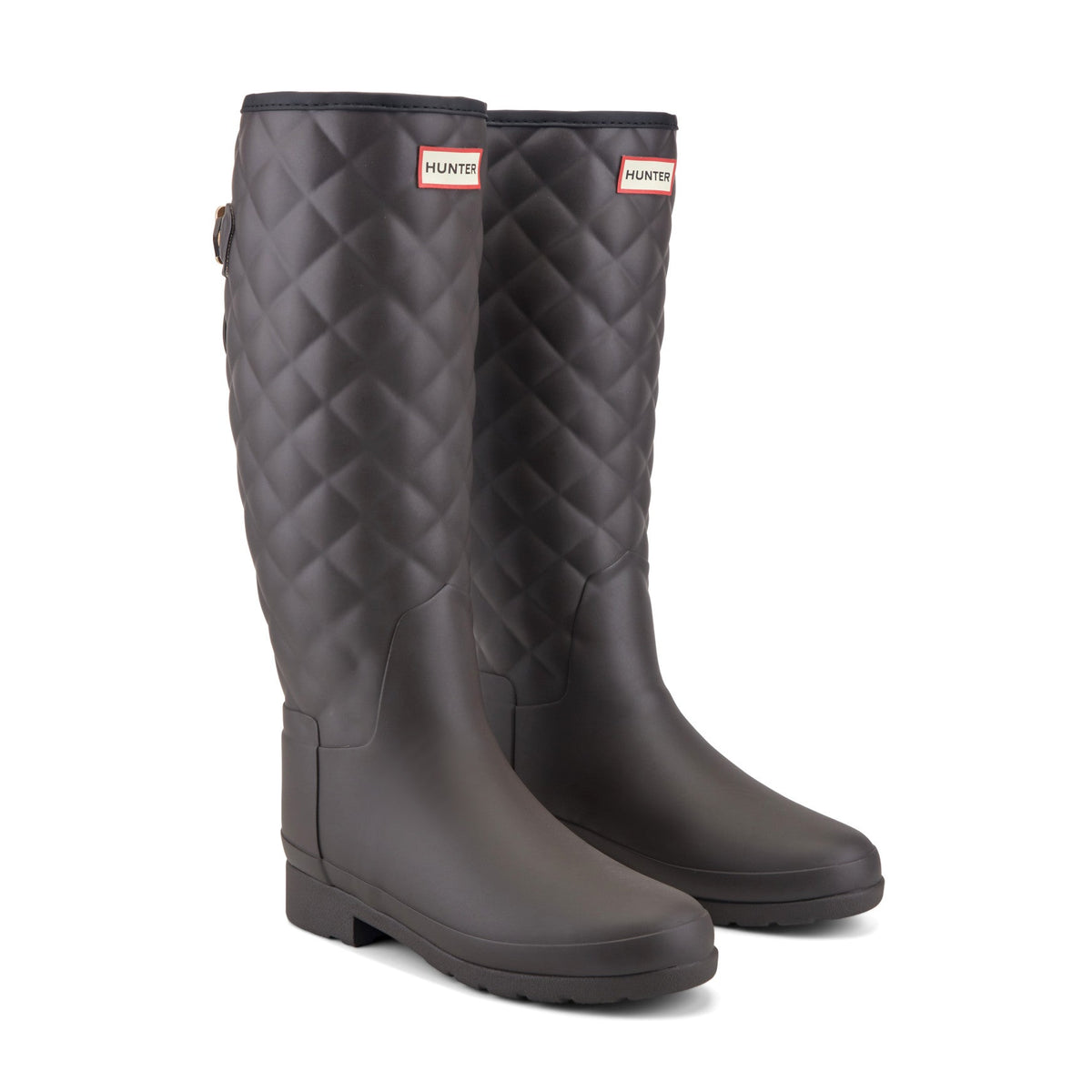 Refined Adjustable Quilted Slim Fit Tall Rain Boots