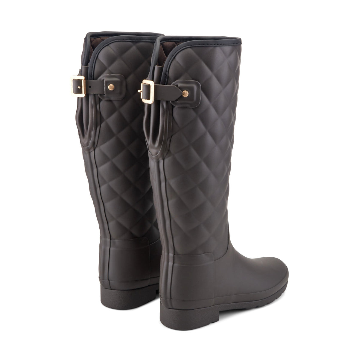 Refined Adjustable Quilted Slim Fit Tall Rain Boots