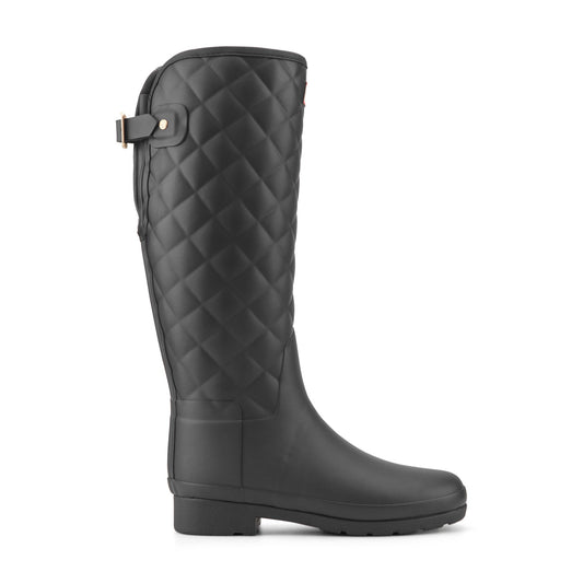 Refined Adjustable Quilted Slim Fit Tall Rain Boots