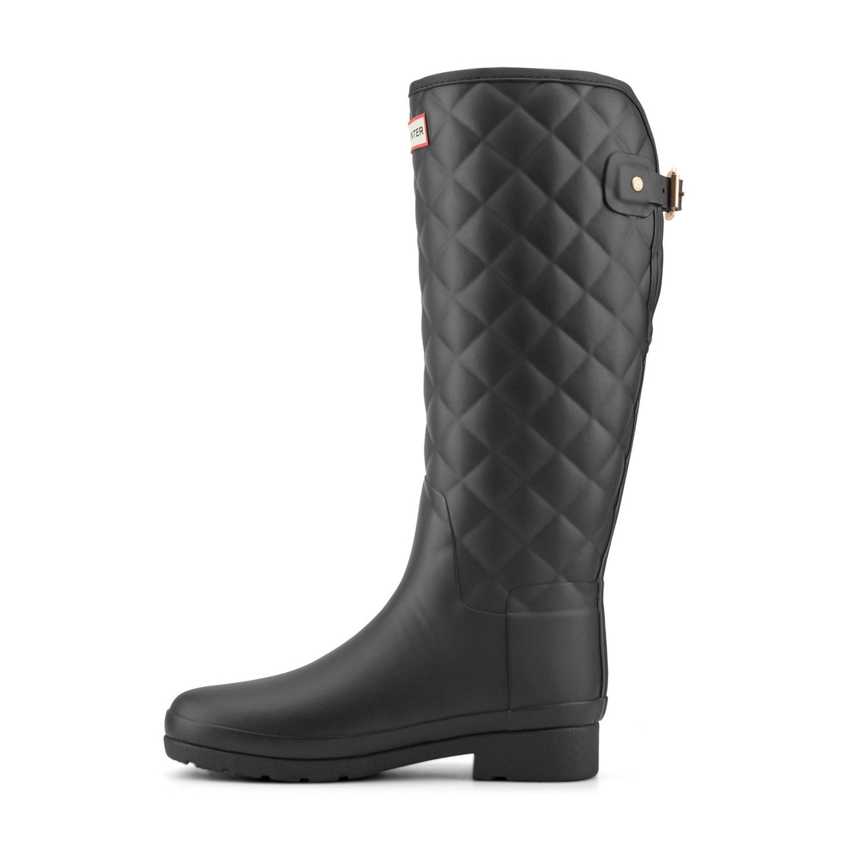 Refined Adjustable Quilted Slim Fit Tall Rain Boots