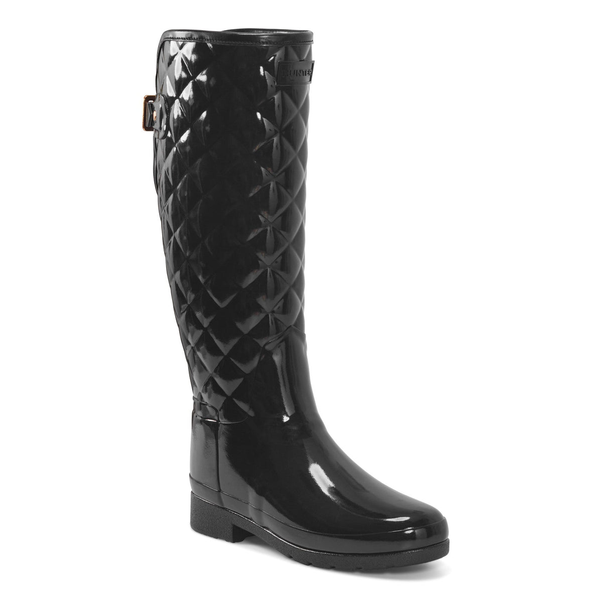 Refined Adjustable Quilted Slim Fit Tall Rain Boots